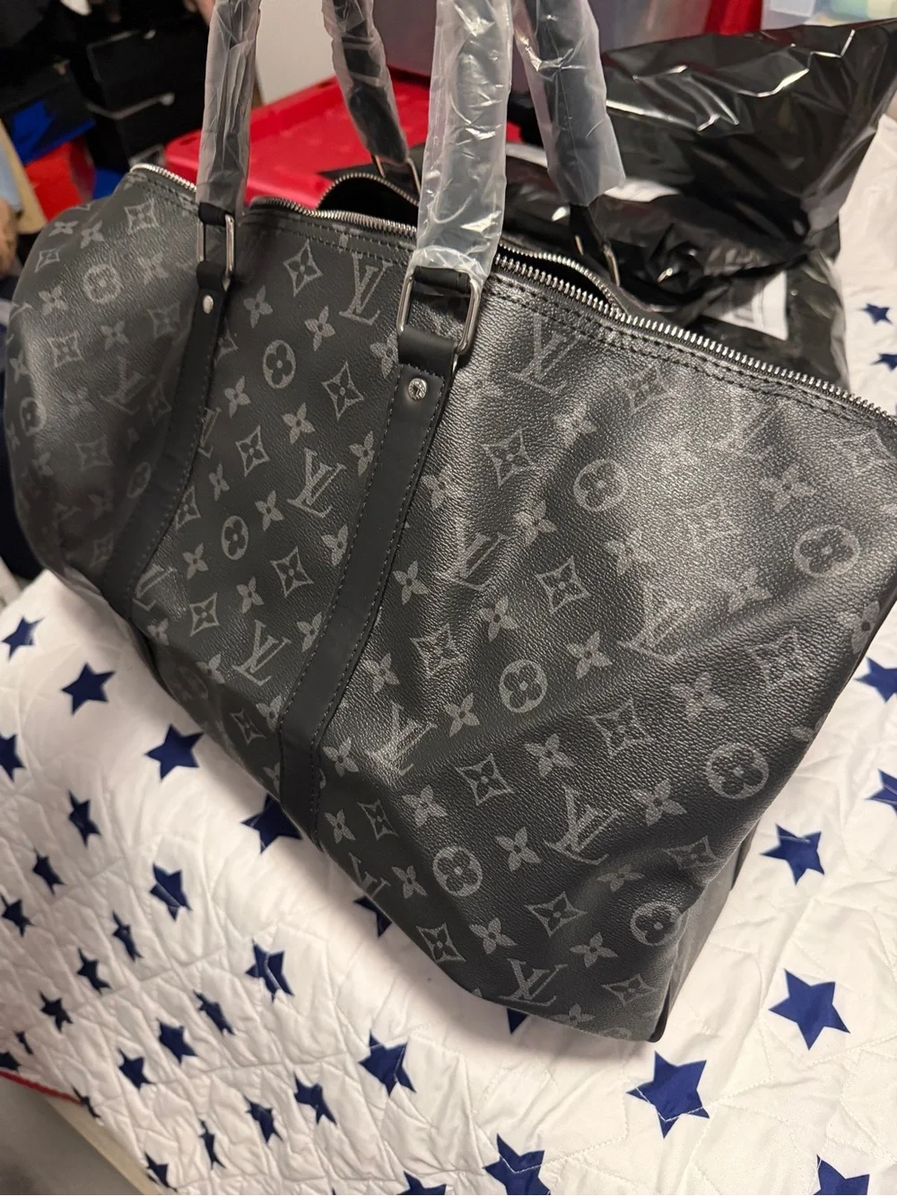 Monogram Eclipse Travel Duffle - Black